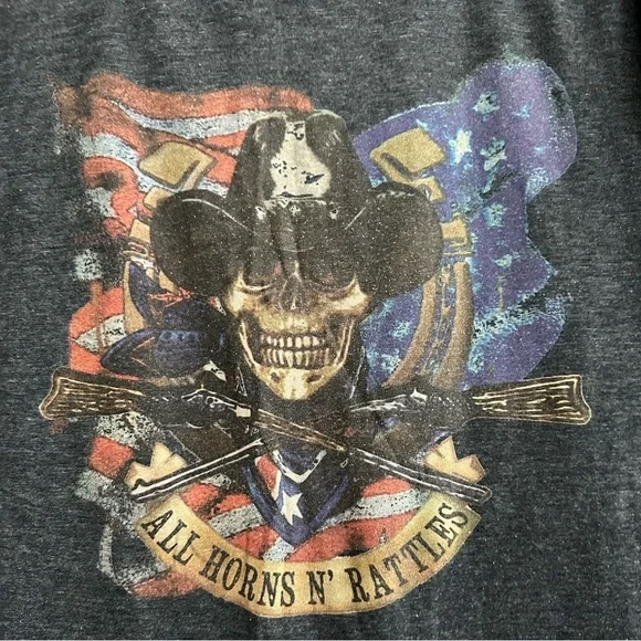 RARE Spell & The Gypsy Vintage Early All Horns And Rattles Tee - Picture 6 of 9